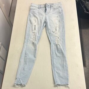 PacSun Distressed Light Blue Skinny Jeans